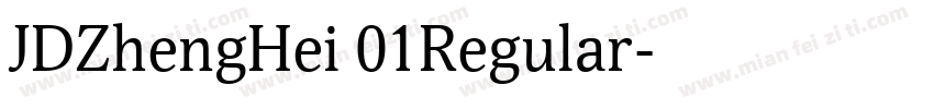 JDZhengHei 01Regular字体转换